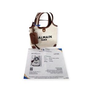 Balmain B-Army mini grocery tote NWOT Authenticated